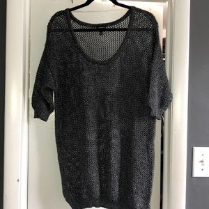 Torrid Black Crochet Sweater